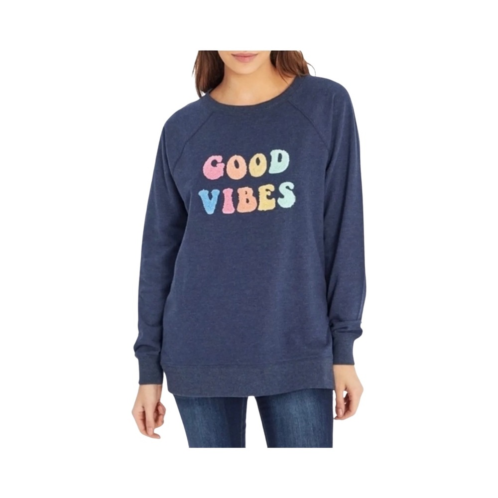WILD FOX GOOD VIBES Oversized Crewneck Sweatshirt